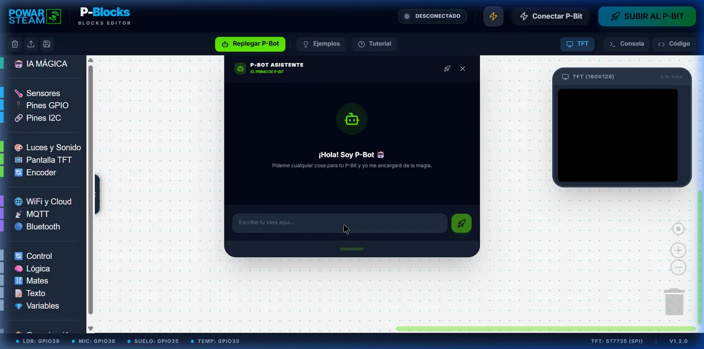 P-Bot AI assistant in P-Blocks